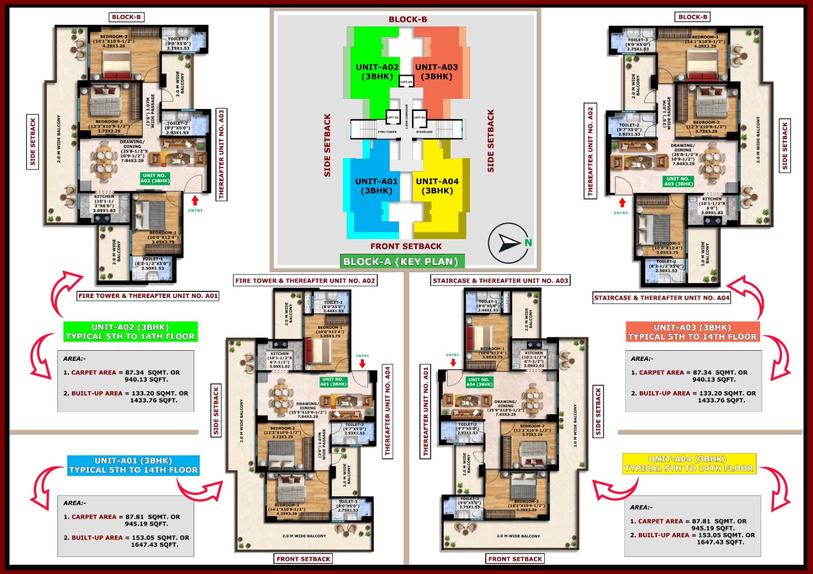 Block A Unit 1-4 Upper
